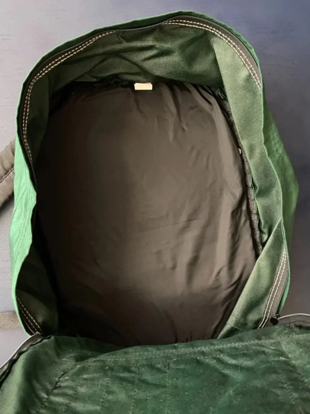 Vtg Eastpak Backpack Made in USA Green Nylon Retro 90s School Travel Bag